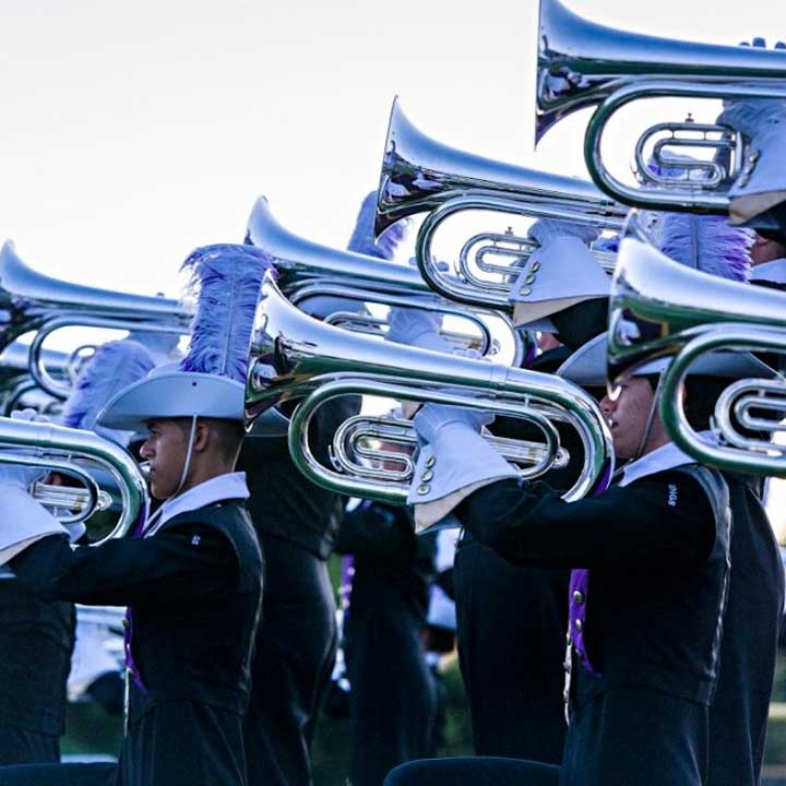 Students playing at regional competition